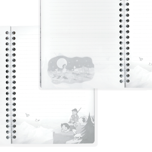 B6 W-ring notebook, retro design