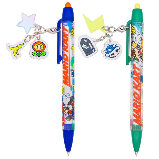 Ballpoint pen set with charm (2 pens)