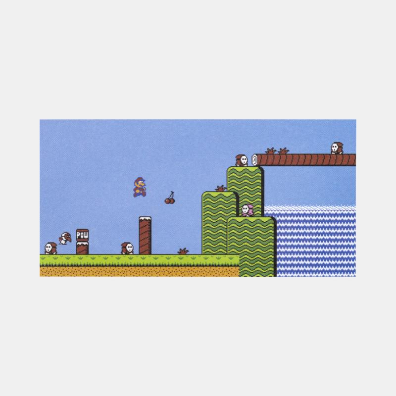 Super Mario USA memo pad with cassette-style case