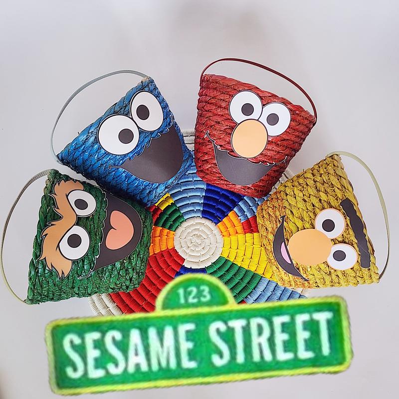 Seagrass sesame basket