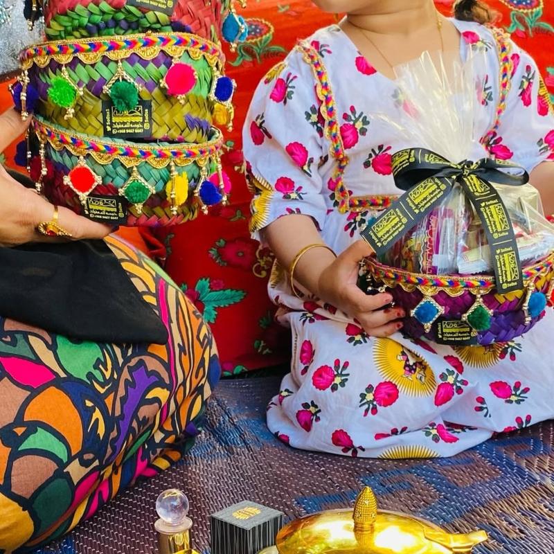 سلال الخوص الصغيره