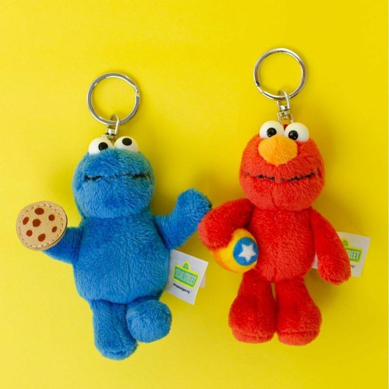 Sesame 10 cm plush keychain