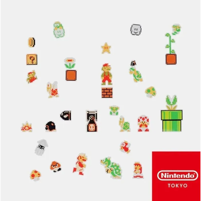Super Mario flake stickers